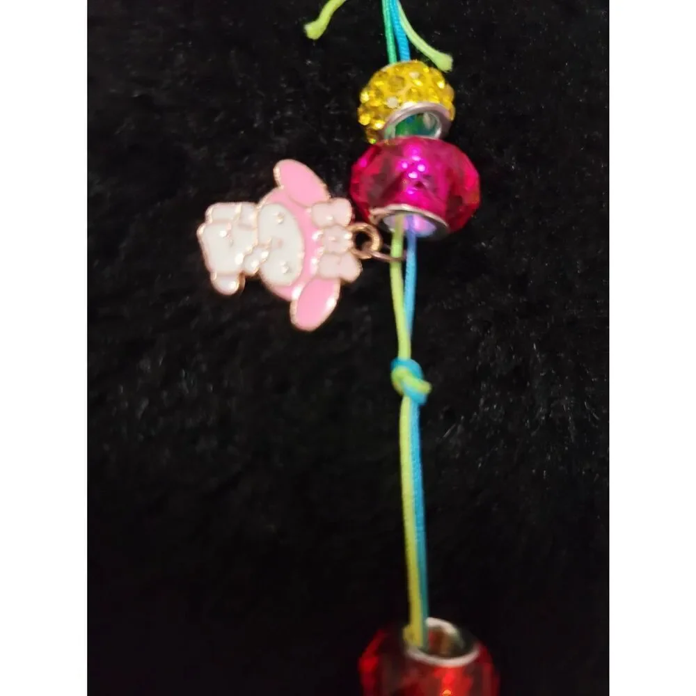 Handmade beaded lanyard keychain